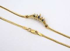 Sweet Marquise Sapphire Necklace