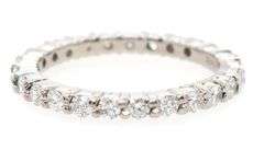 0.75ctw Diamond Eternity Wedding Band Ring in Platinum