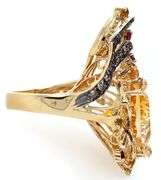 Le Vian Crazy Cinnamon Citrine and Chocolate Diamonds Cocktail Ring