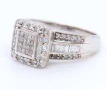 Amazing Invisible Set Diamond Halo Ring