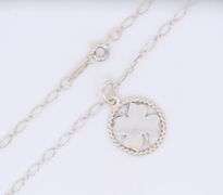 Tiffany & Co Clover Pendant on 18 inches chain Necklace