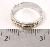 Men's Spinning Band Ring In Sterling Silver
