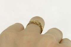 14K Yellow Gold Diamond Claddagh Hands Promise Loyalty Ring