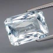 Glittering 4.43ct platinum blue Aquamarine