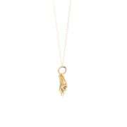 14K Yellow Gold 3D Ice Skate Figure Winter Sports Charm/Pendant