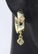 Kendra Scott Joelle Gold White Crystal Huggie Earrings