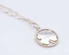 Tiffany & Co Clover Pendant on 18 inches chain Necklace