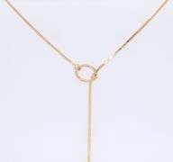 Handsome Yellow Gold Lariat Necklace
