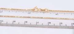 Simple Yellow Gold Box Chain Necklace