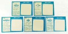 5 Topps 1961 Football Cards