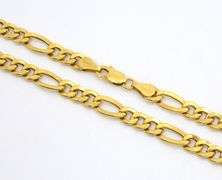 Popular 14K 5.4 MM Figaro Necklace