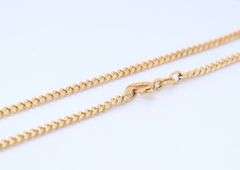 Incredible 18kt Yellow Gold Curb Link Chain Necklace