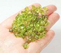 Large set! 98ct rough apple green Peridot