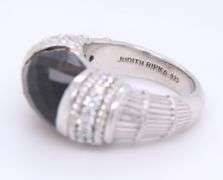Judith Ripka Sterling Silver Smokey Topaz Ring