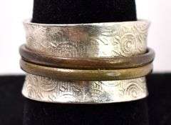 Band Ring In Sterling Silver