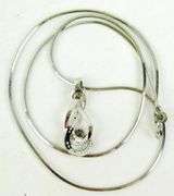 Sterling Diamond Pendant & Chain