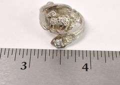 Spoon CZ Ring In Sterling Silver