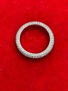 CERTIFIED 14K WHITE GOLD AND DIAMOND ETERNITY BAND