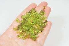 Large set! 98ct rough apple green Peridot