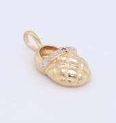 Beautiful Yellow Gold Baby Shoe Charm