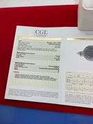 CERTIFIED 14K WHITE GOLD DIAMOND RING. 9.67 CARATS