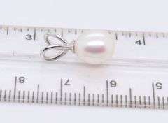 Set of 2 Pearl Pendants and Stud Earrings in Sterling Silver