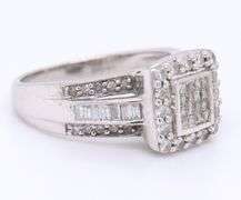 Amazing Invisible Set Diamond Halo Ring