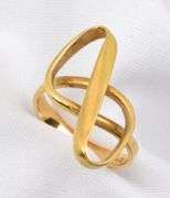 Modern 18k Geometric Ring