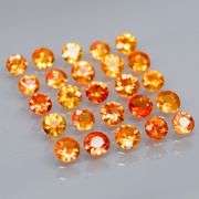Full fire! 3.26ct top orange Sapphire set