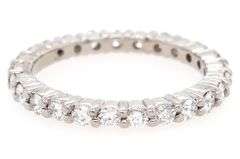 0.75ctw Diamond Eternity Wedding Band Ring in Platinum