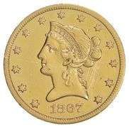 1867-S Liberty Head Gold Eagle - Scratched
