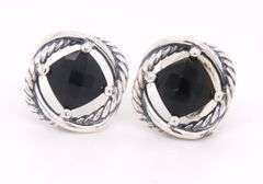 David Yurman Black Onyx Infinity Earrings