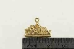 14K Yellow Gold Sydney Opera House Australia Souvenir Charm/Pendant
