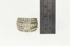 14K White Gold 2.50 Ctw Princess Diamond Engagement Bridal Ring