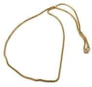 Italian 2.50MM Polished Wheat Chain Necklace in 14K