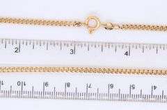 Incredible 18kt Yellow Gold Curb Link Chain Necklace