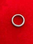 CERTIFIED 14K WHITE GOLD AND DIAMOND ETERNITY BAND