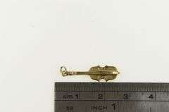 14K Yellow Gold Violin String Music Instrument Vintage Charm/Pendant