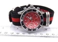 Invicta pro Der 40mm Red Nylon Band Watch