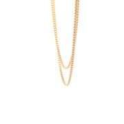 14K Yellow Gold 1.2mm Box Link Classic Fancy Square Chain Necklace