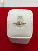 14K YELLOW GOLD AND DIAMOND RING