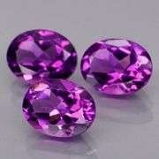 Glittering 5.19ct 9x7mm real Bolivian Amethyst set