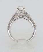Custom 1.43CTW Princess Cut Diamond Engagement Ring