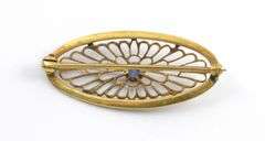 Sweet Vintage Brooch with Sapphire