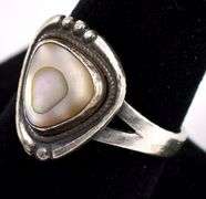 Abalone Ring in Sterling Silver