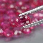 Tremendous 4.30ct 45 piece mixed cut Ruby set