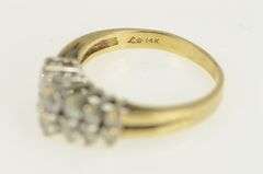 14K Yellow Gold 1.04 Ctw Graduated Diamond Vintage Band Ring