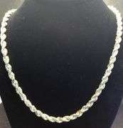 FASHIONABLE AND TRENDY 14K SUNNY YELLOW GOLD ROPE CHAIN