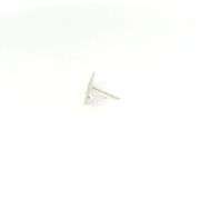 14K White Gold RPM Pave Diamond Encrusted Initial Lapel Pin/Brooch