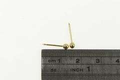 14K Yellow Gold 2.8mm Simple Ball Sphere Classic Stud Earrings